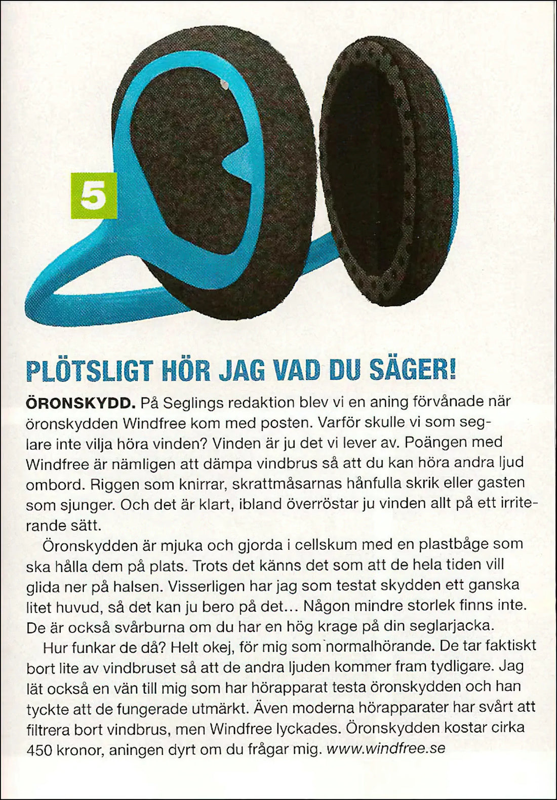 Tidningen Segling - Plötsligt hör jag vad du säger!