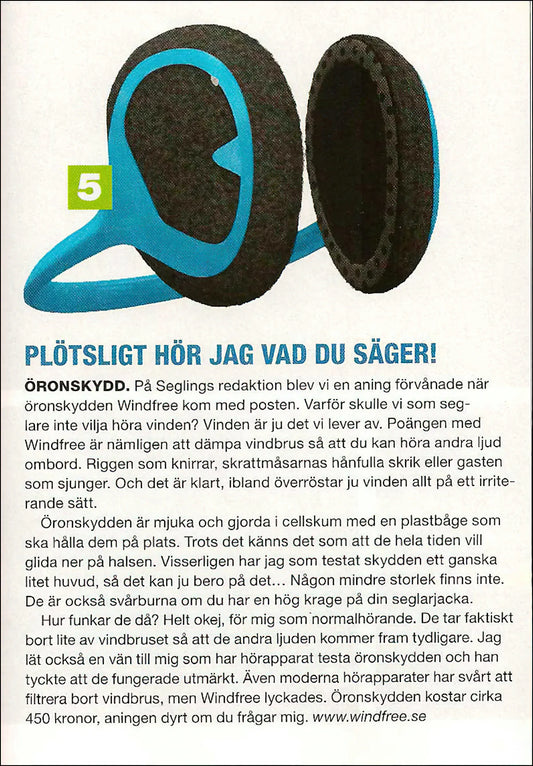 Tidningen Segling - Plötsligt hör jag vad du säger!